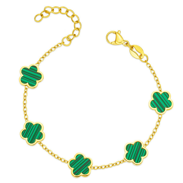 Emerald Leaf Bracelet