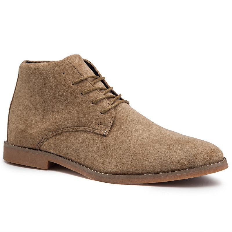 Lace-Up Suede Boots