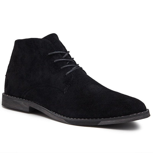 Lace-Up Suede Boots