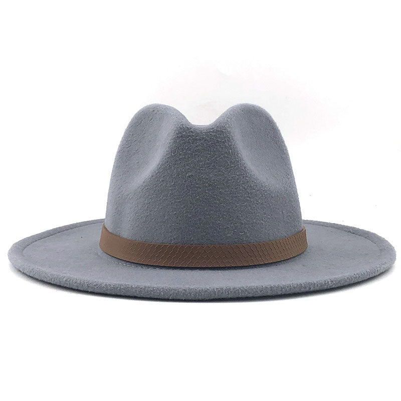 Sombrero Fedora de ala ancha