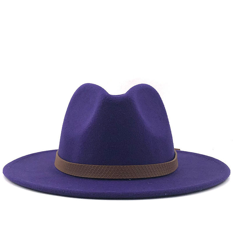 Sombrero Fedora de ala ancha