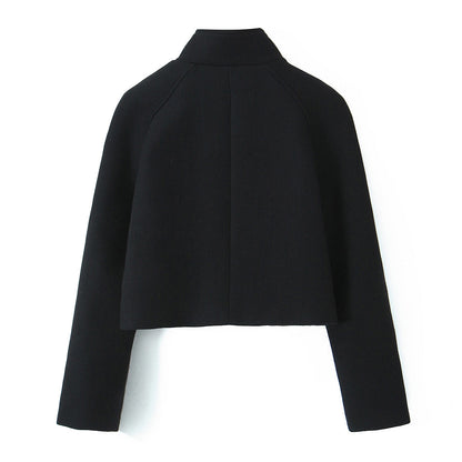 Manteau court en laine