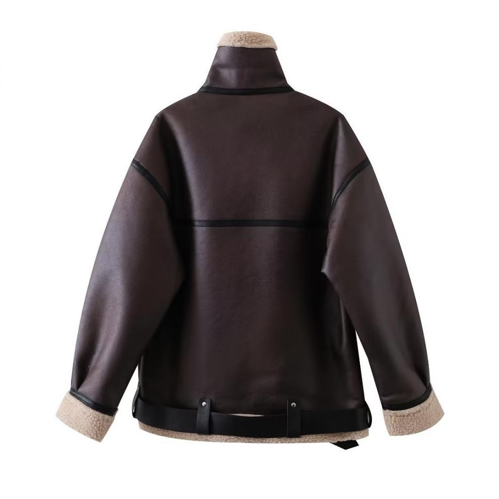 Blouson aviateur marron