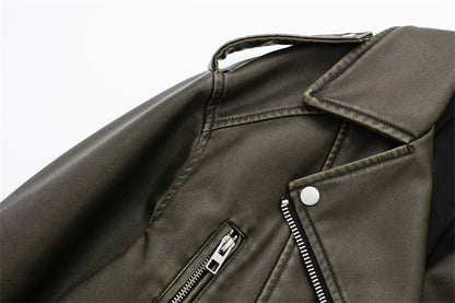 Two-tone Leather Jacket