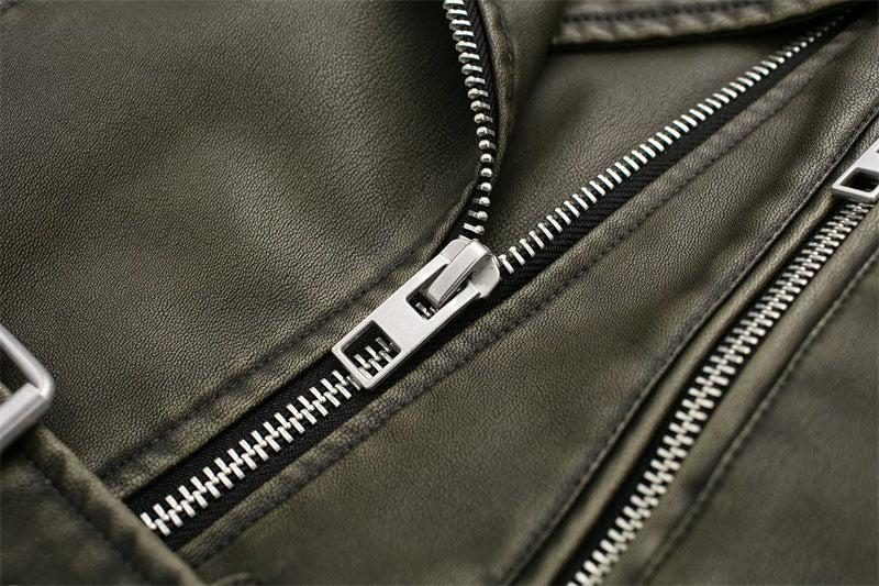 Two-tone Leather Jacket