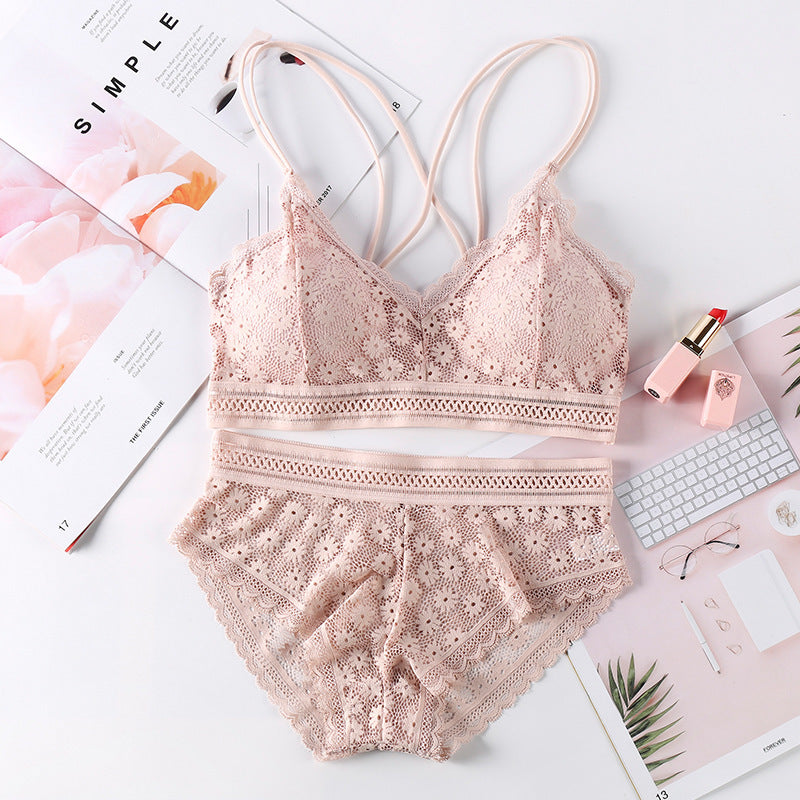 Lace Pushup Bra & Panties Set