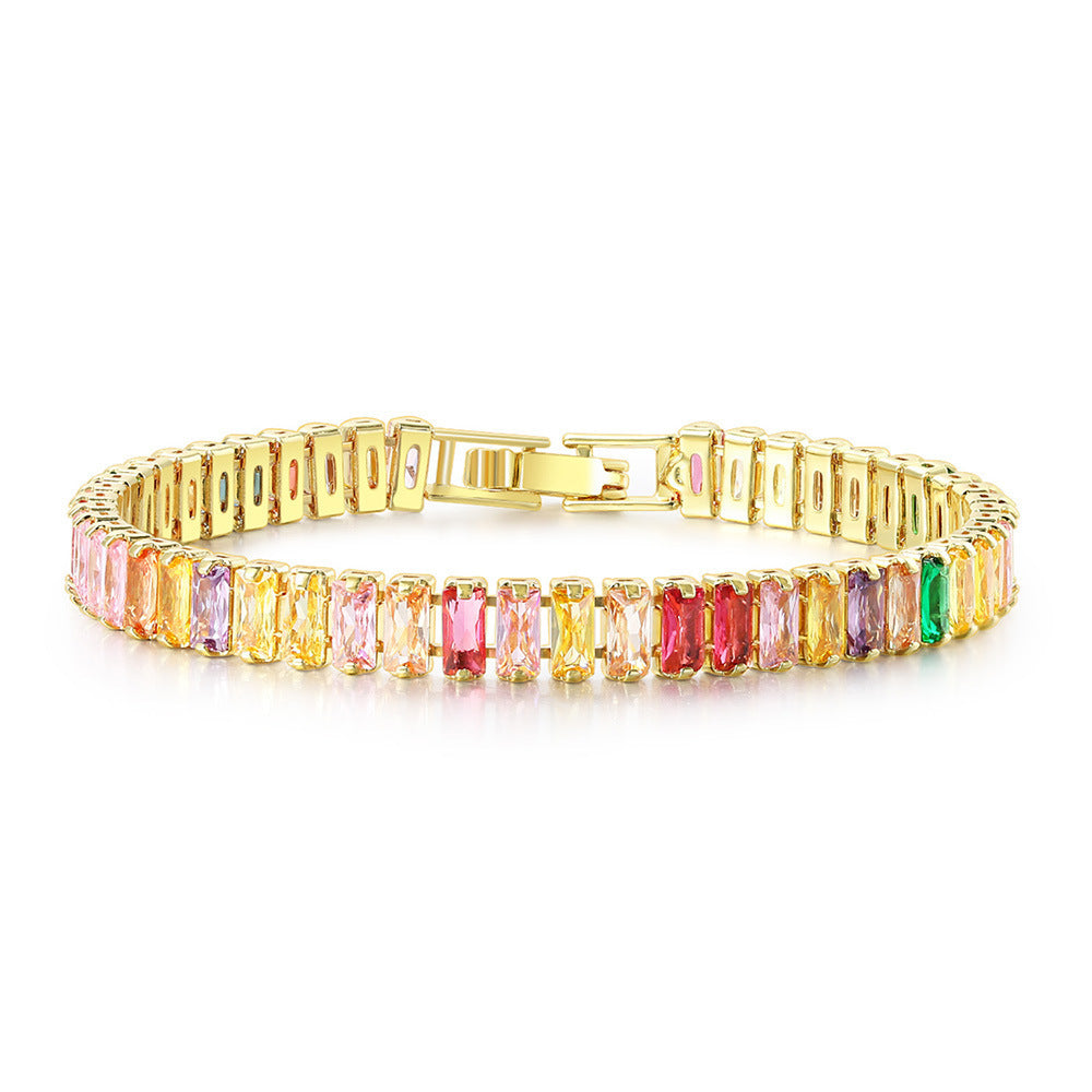 Rectangular Zircon Bracelet