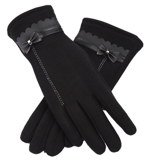 Gants avec détail de nœud 