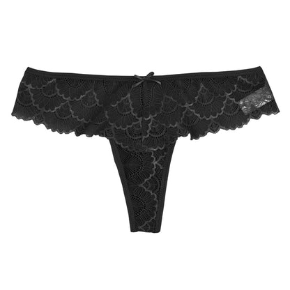 3D Embroidered Lace Thongs