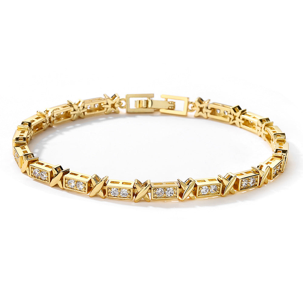 Bracelet à maillons en diamant