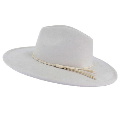 Faux Suede Fedora Hat