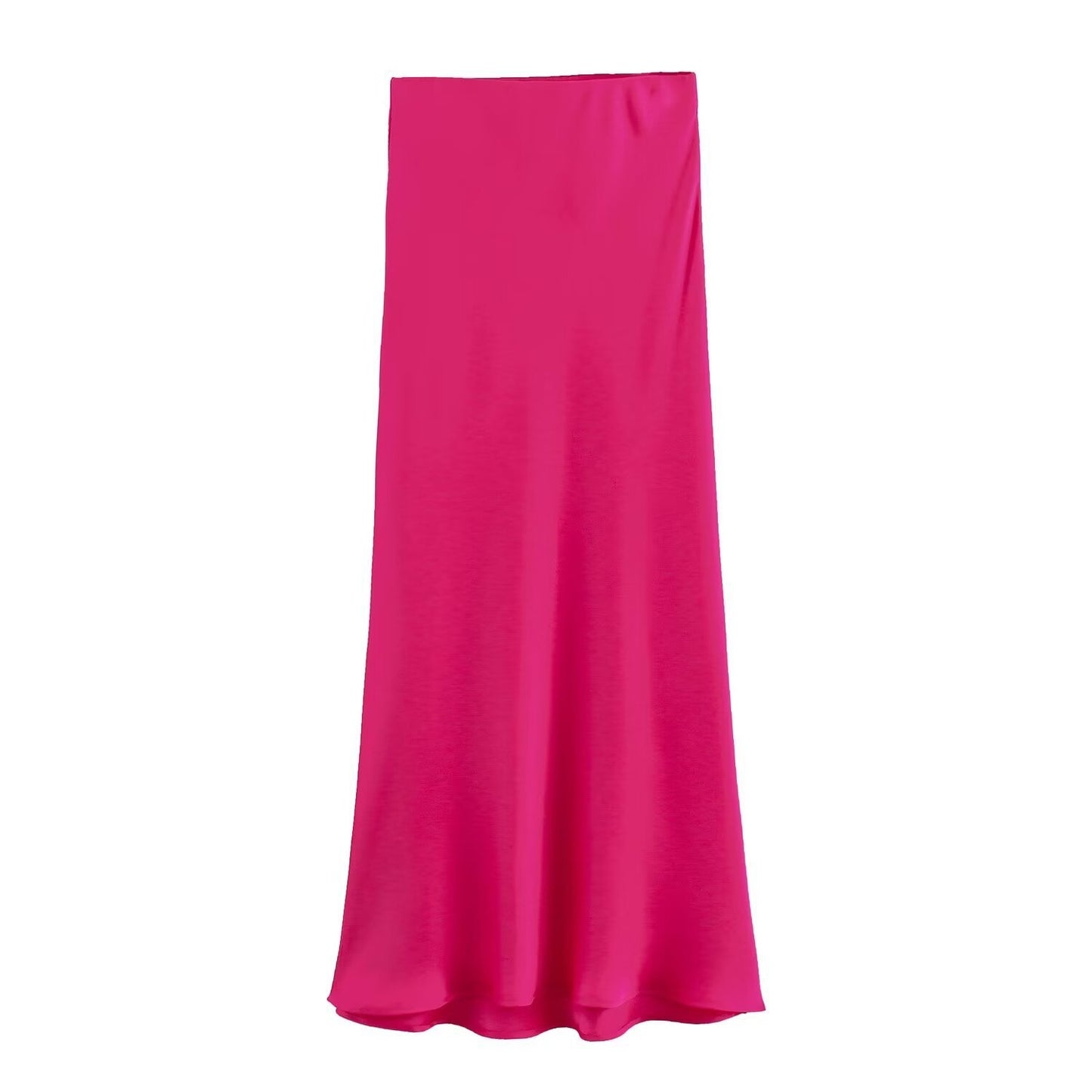 Satin High Waist Skirt