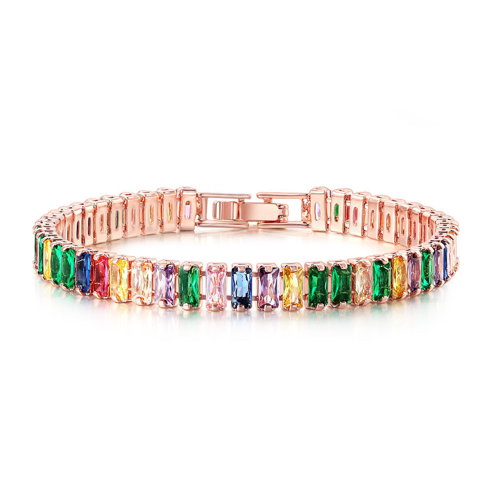 Rectangular Zircon Bracelet