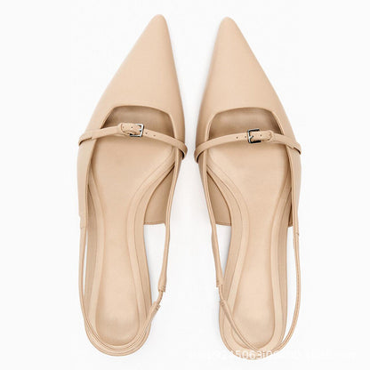 Pointed Toe Flat Sandals