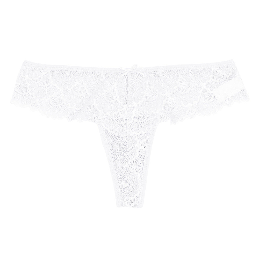 3D Embroidered Lace Thongs