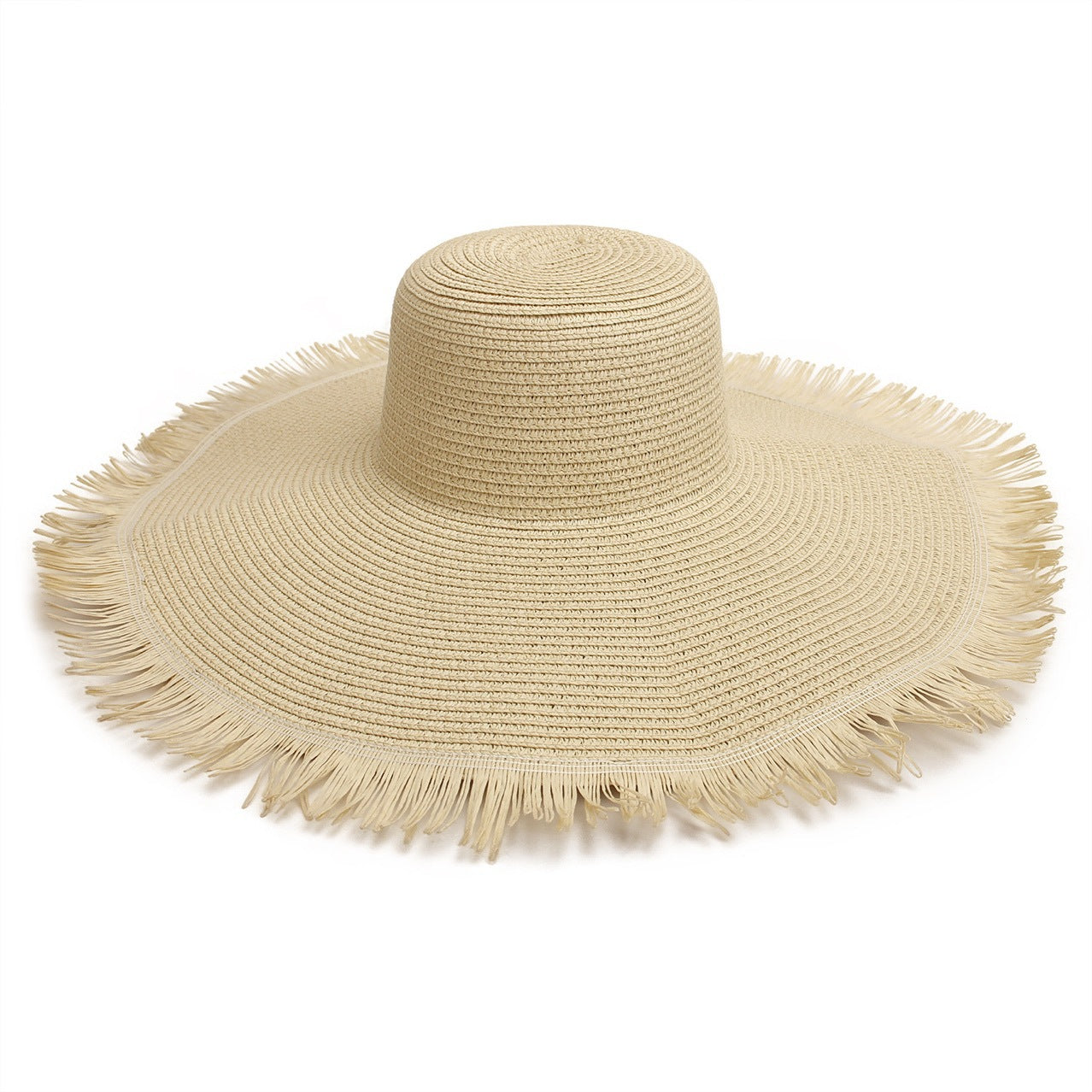 Chapeau de plage tissé