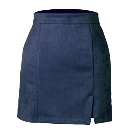 Suede High Waist Skirt