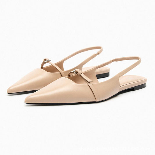 Pointed Toe Flat Sandals