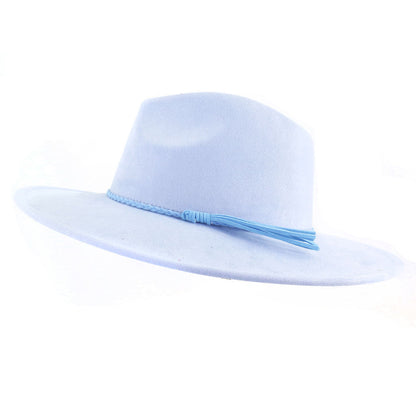 Faux Suede Fedora Hat