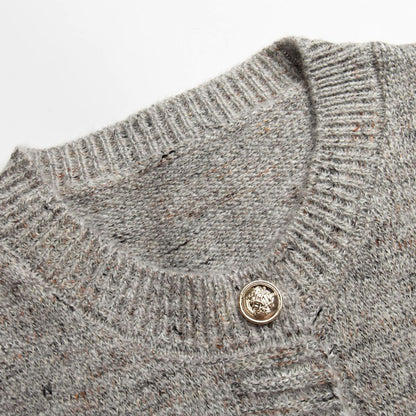 Cardigan en pull gris 