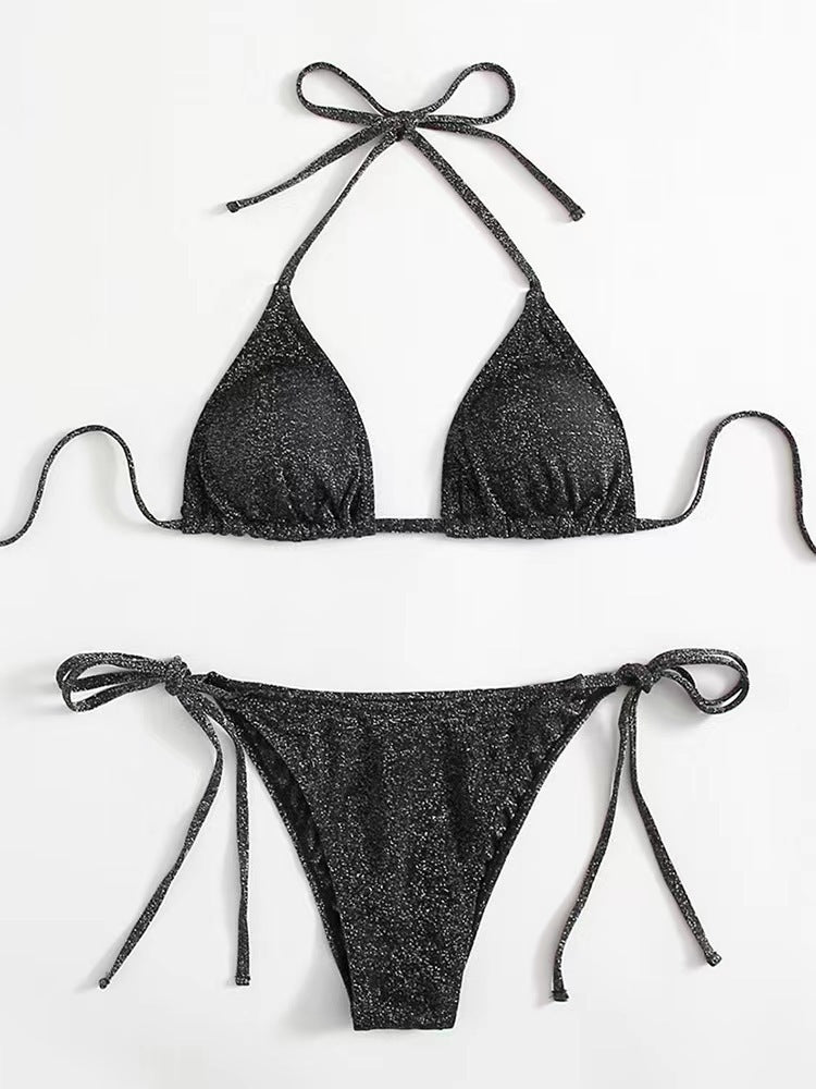 Ensemble bikini à paillettes