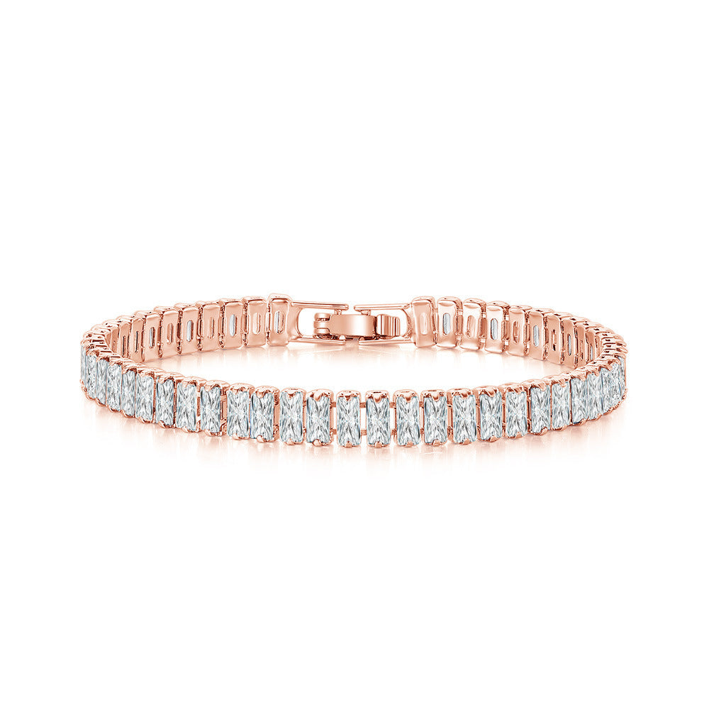 Rectangular Zircon Bracelet