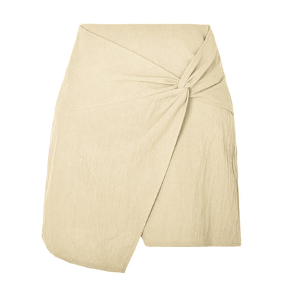 Linen Twisted Skirt