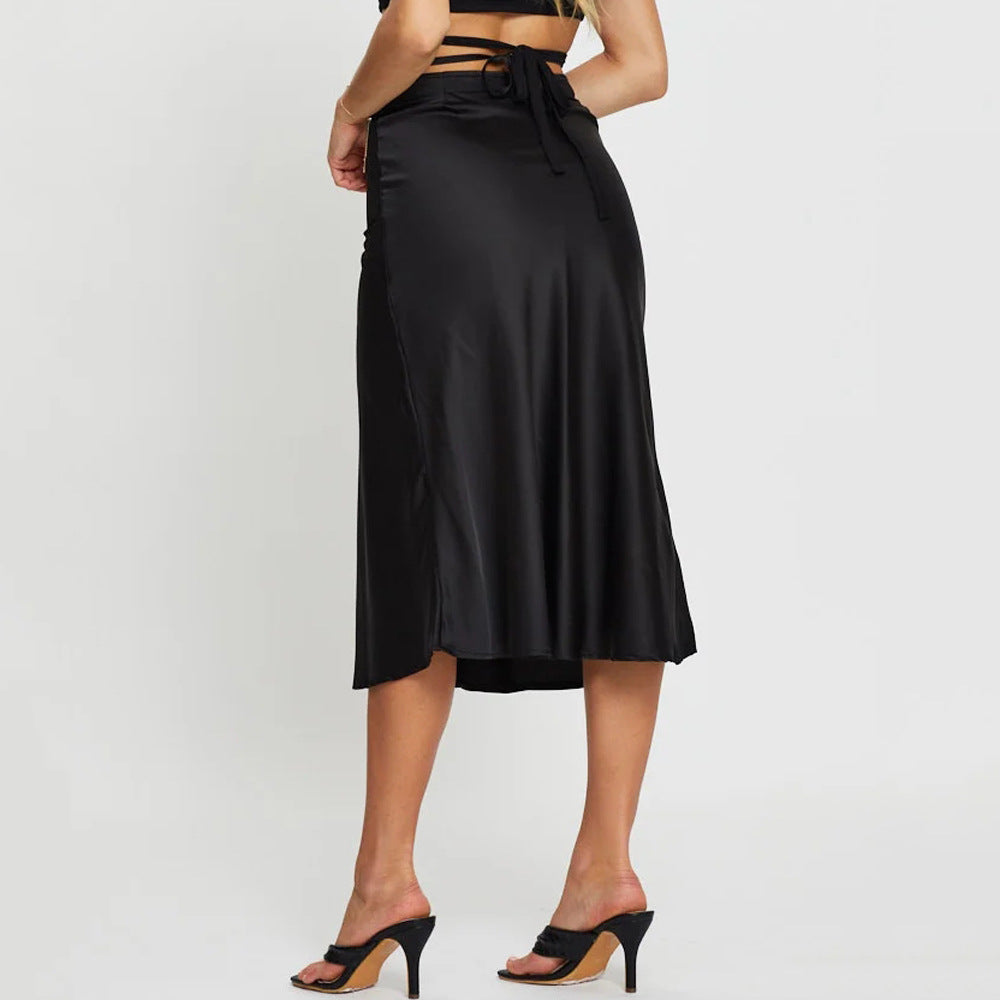 Romantic Satin Skirt