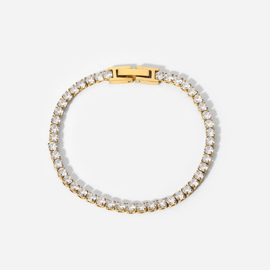 Diamond-Link Gold Bracelet