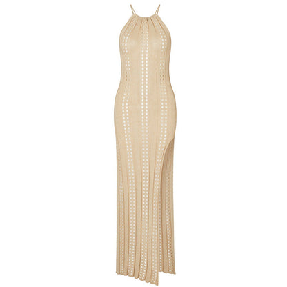 Knitted Halter Beach Dress