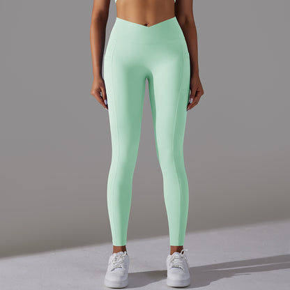 Leggings de yoga taille croisée