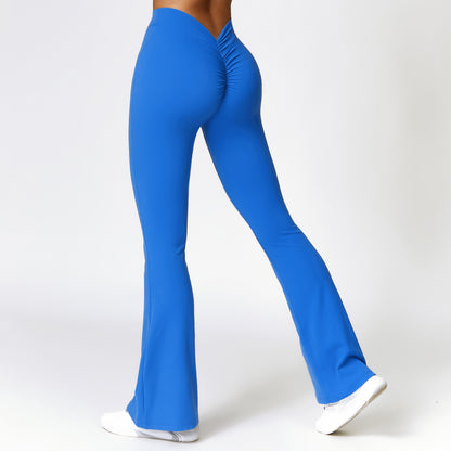 Pantalon de yoga froncé