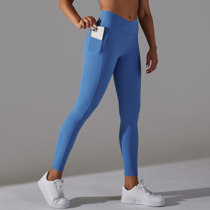 Cross Waist Yoga Leggings