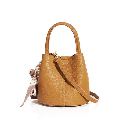 Leather Bucket Bag