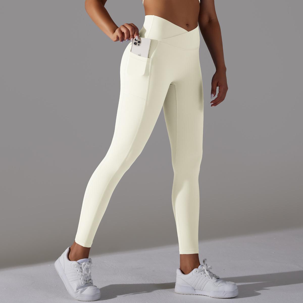 Leggings de yoga con cintura cruzada