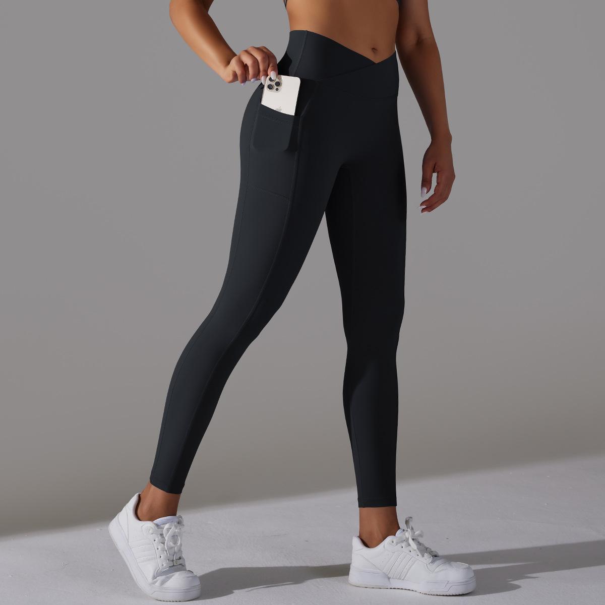 Leggings de yoga taille croisée