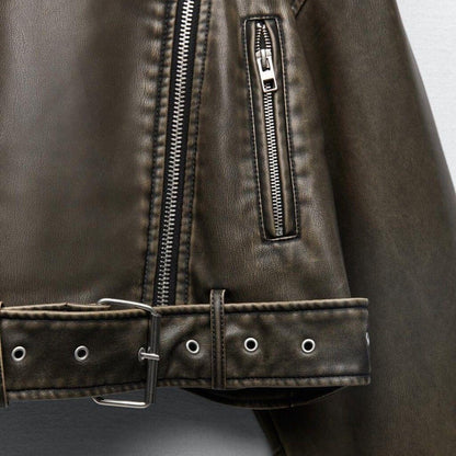 Two-tone Leather Jacket