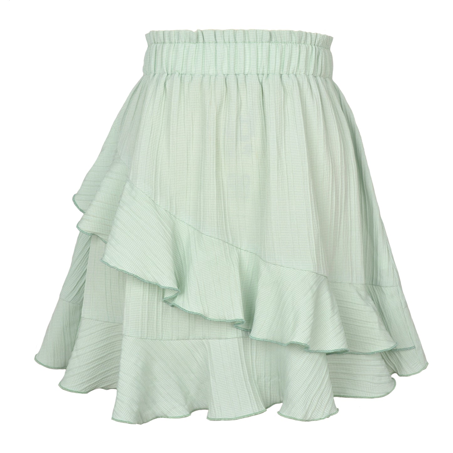 Flounce High Waisted Skirt