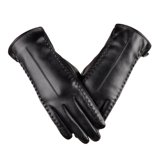 Guantes de cuero PU