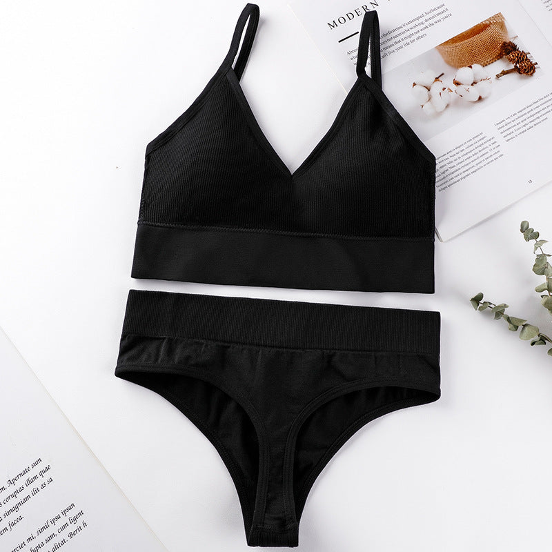 Ensemble soutien-gorge de sport avec culotte