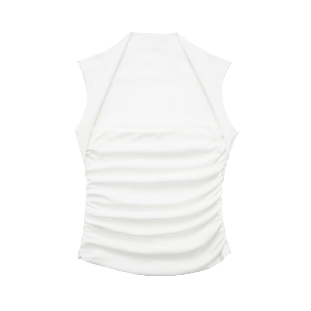 Blusa francesa con escote cuadrado