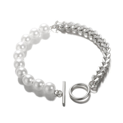 Pearl & Chain Bracelet