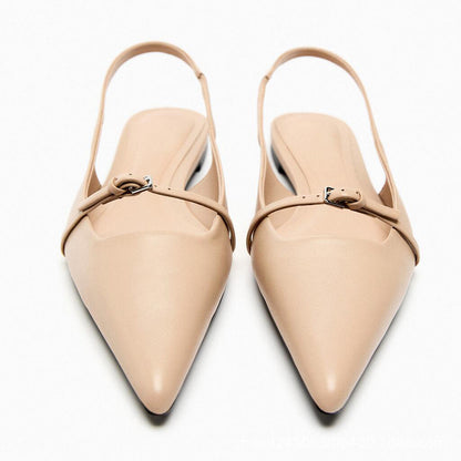 Pointed Toe Flat Sandals