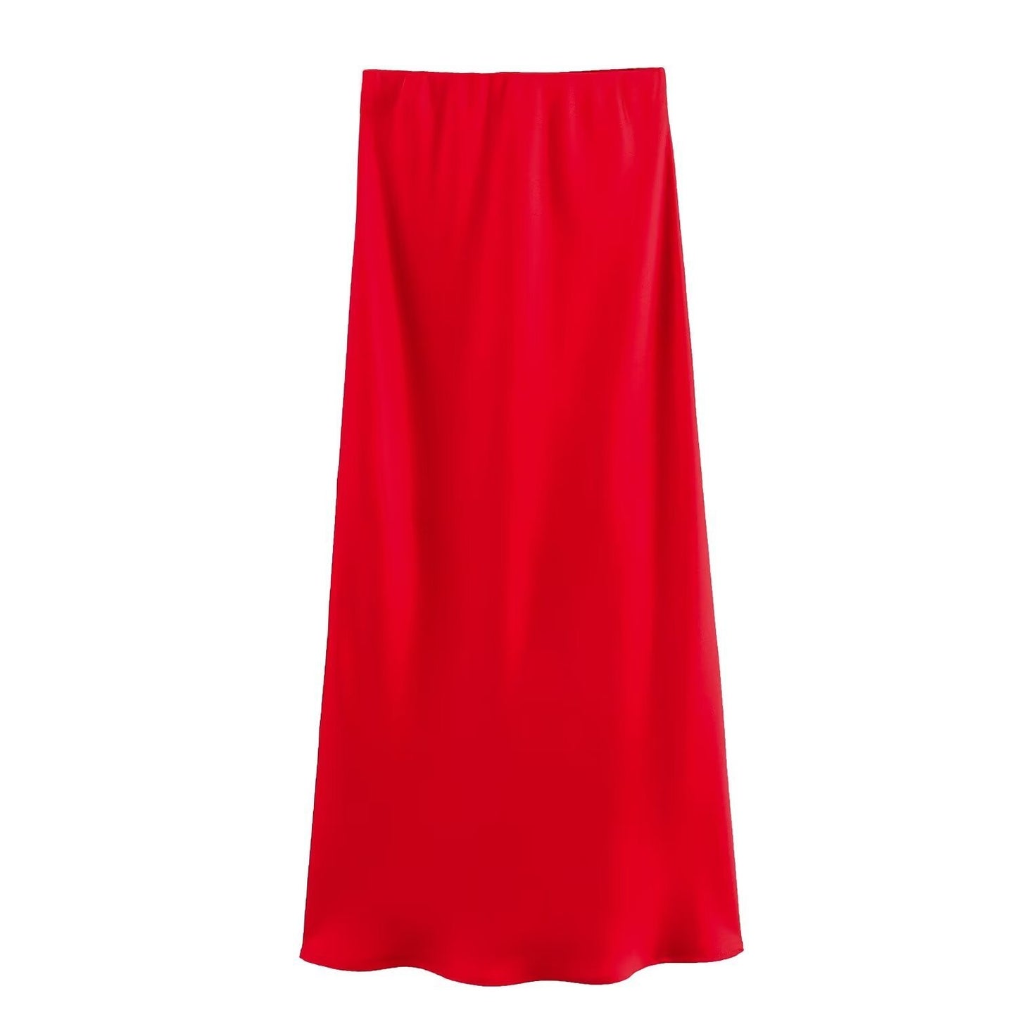 Satin High Waist Skirt