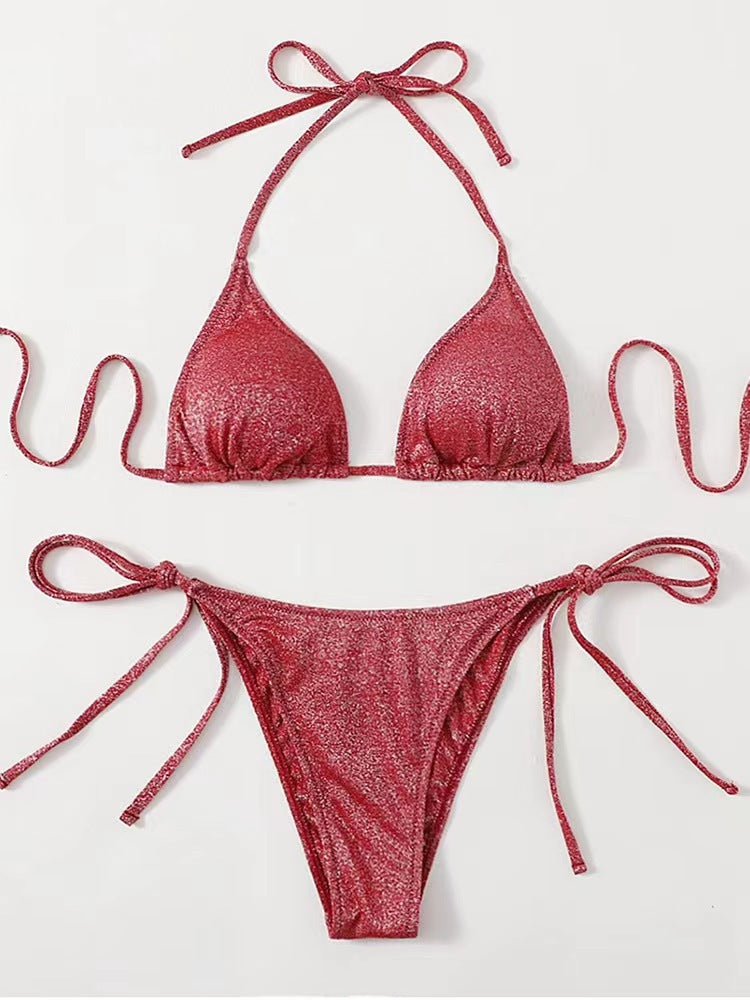 Ensemble bikini à paillettes