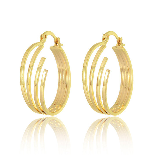 Gold Plated Hoops