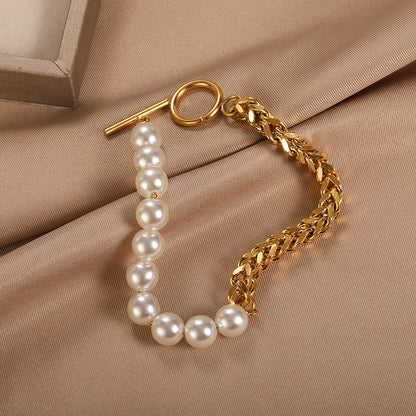 Pearl & Chain Bracelet