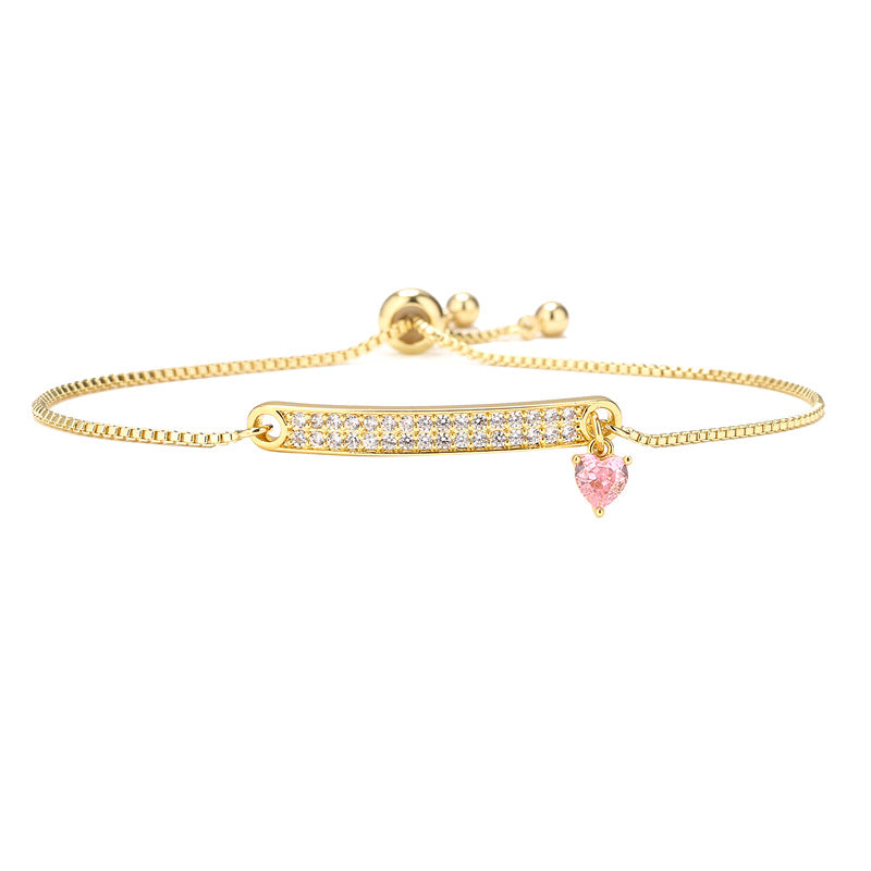 Pulsera con colgante de corazón