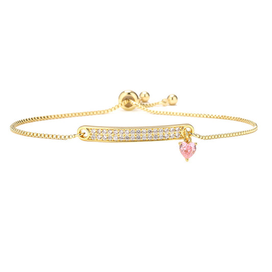 Pulsera con colgante de corazón