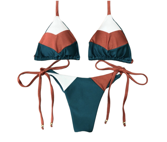 Pattern Bikini Set